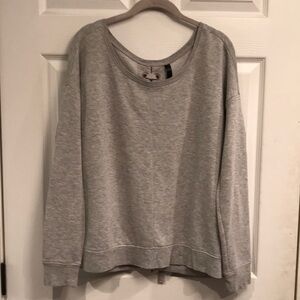 90 Degrees by Reflex brand size S pullover sweatshirt w/ tie detail in back